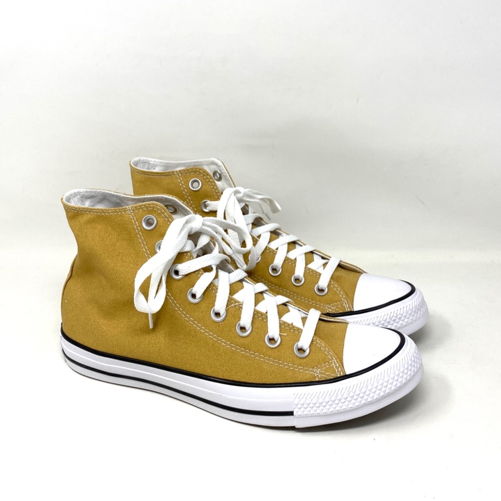 Converse All Star Chuck Taylor High Top Women Gold Dart Canvas Sneakers A04839C - Picture 5 of 9